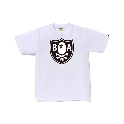 Bape Ape Crossbone Tee White