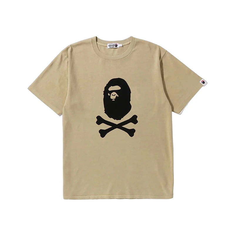 Bape Ape Crossbone Overdye tee Beige