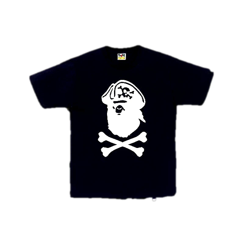 Bape Captain Ape Crossbone Tee Navy