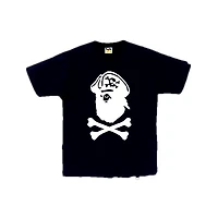 Bape Captain Ape Crossbone Tee Navy