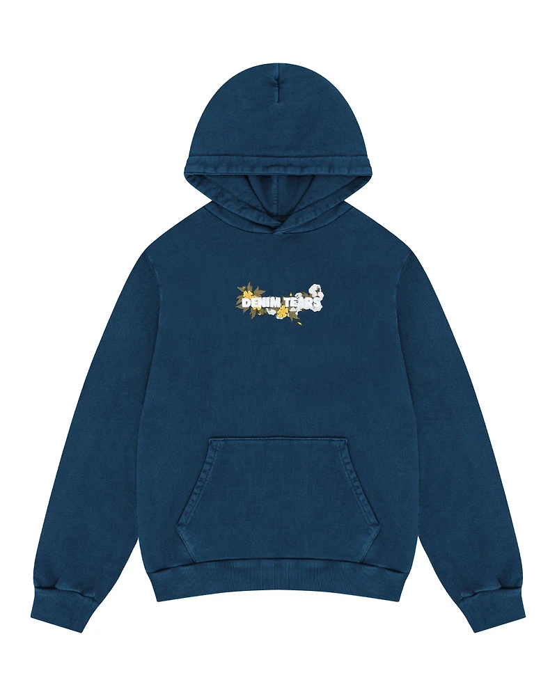 Denim Tears Embroidered Logo Hoodie Navy