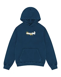 Denim Tears Embroidered Logo Hoodie Navy