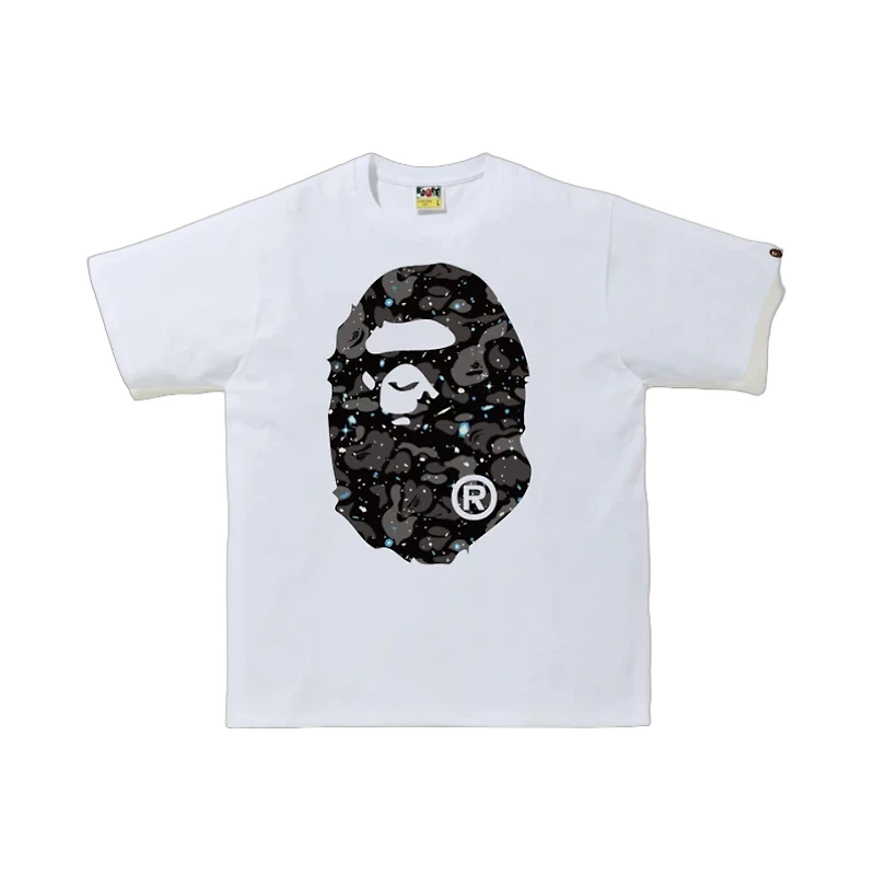 Bape Space Big Head Tee White