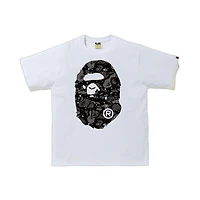 Bape Space Big Head Tee White