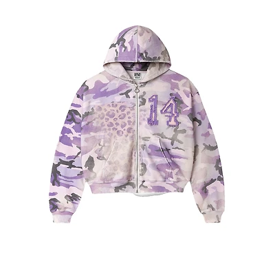 Vale 14 Purple Camo Zip Up