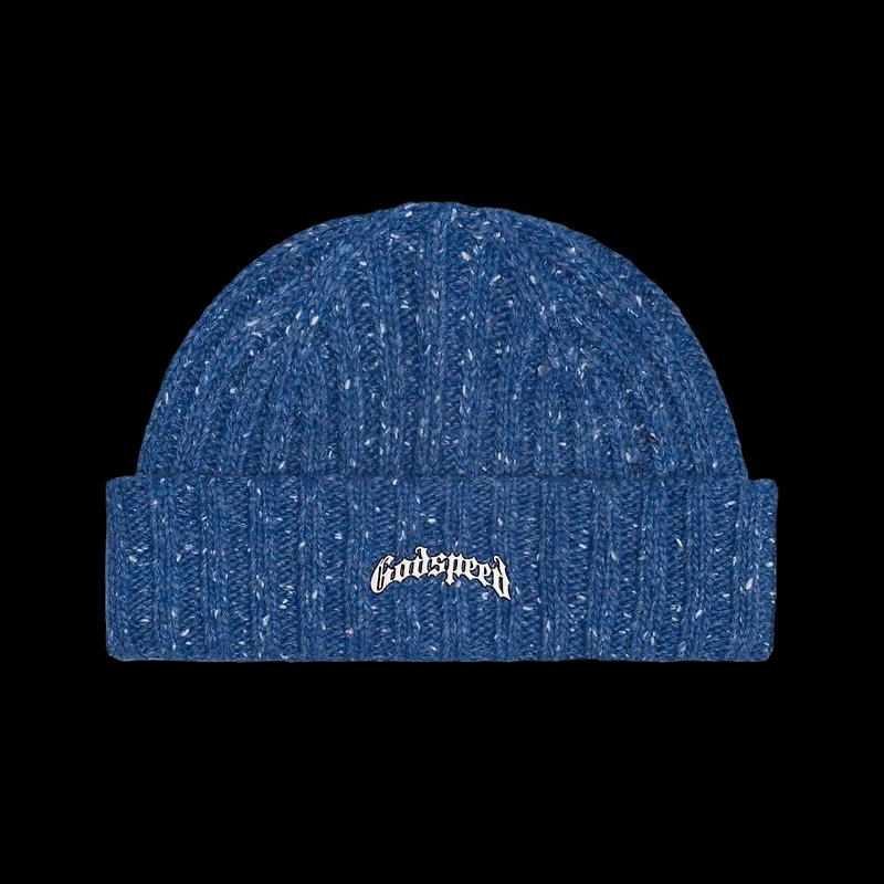 Godspeed Og Logo Emblem Beanie Blue Speckle