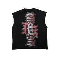 Mixed Emotion Angel Sleeveless Tee Black