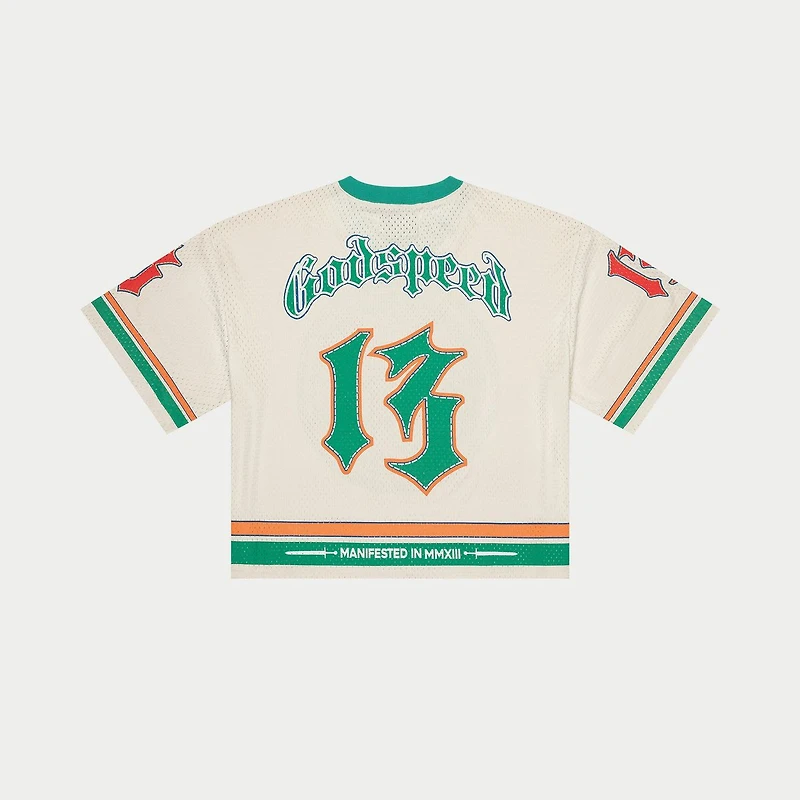 GodSpeed First Down Jersey (Bone/Teal/Orange)