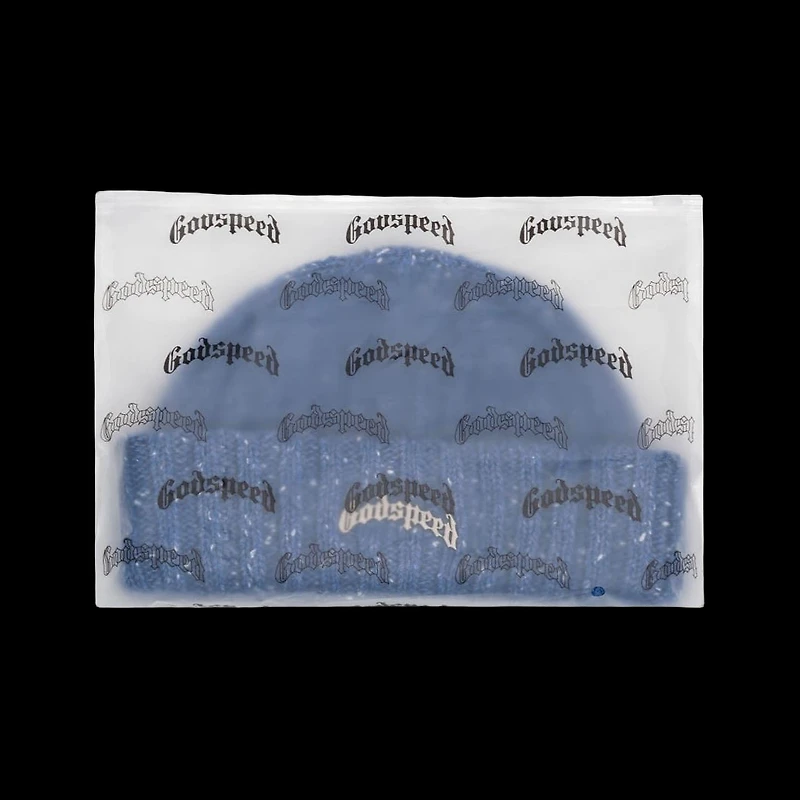 Godspeed Og Logo Emblem Beanie Blue Speckle