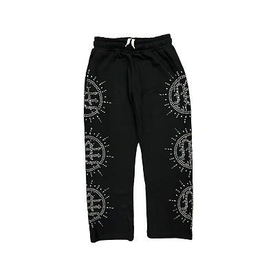 Mixed Emotion "Eclipse" Black Rhinestone Sweatpant