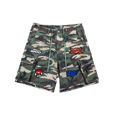 Triple Sevens Camo Cargo Shorts