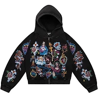 Righteous Risen King Zip Up Hoodie Black