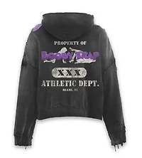 TRIPLE SEVENS TRAP REVERSIBLE ZIP UP HOODIE BLACK