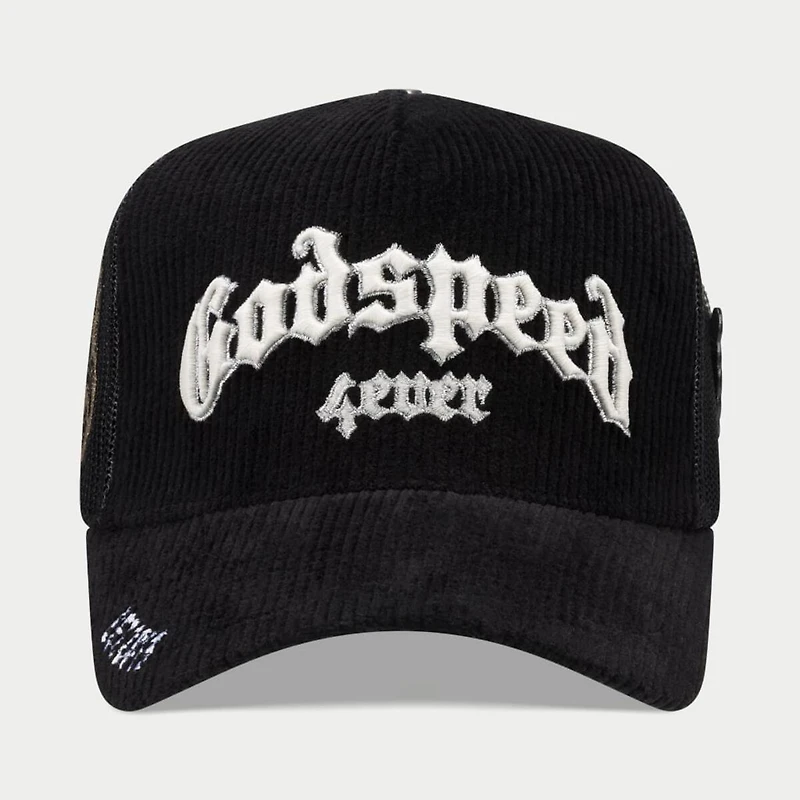 GodSpeed GS FOREVER TRUCKER HAT (Black Corduroy)