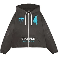 Triple Sevens Moto Zip Up Hoodie