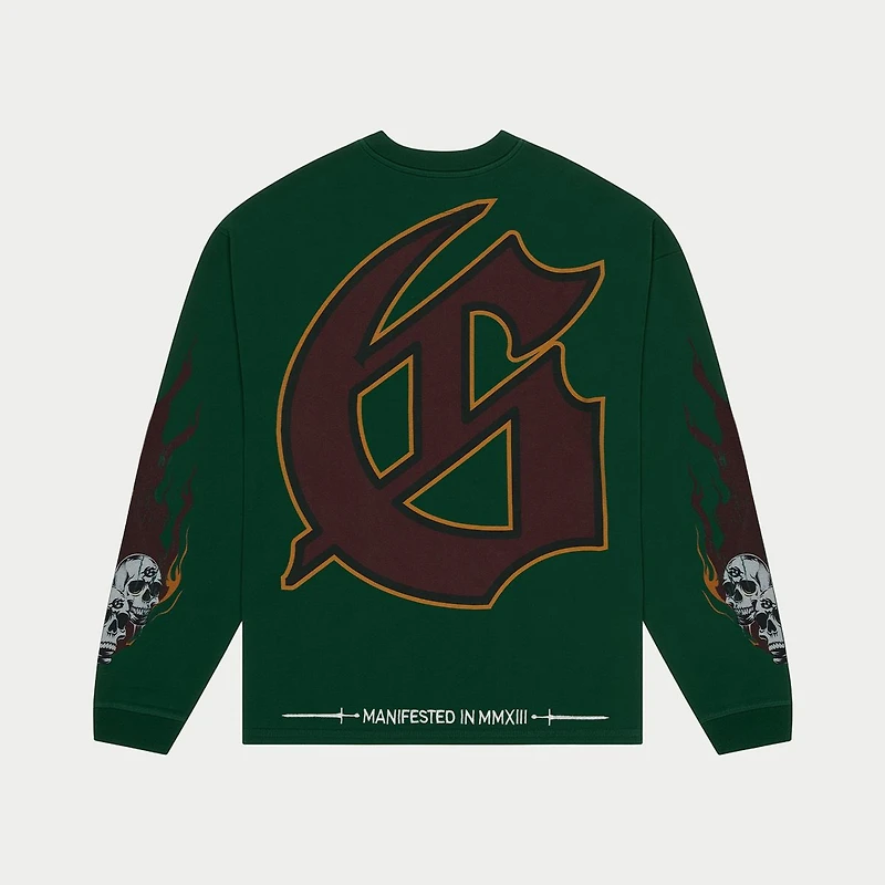 Godspeed Morale LS T-shirt Green