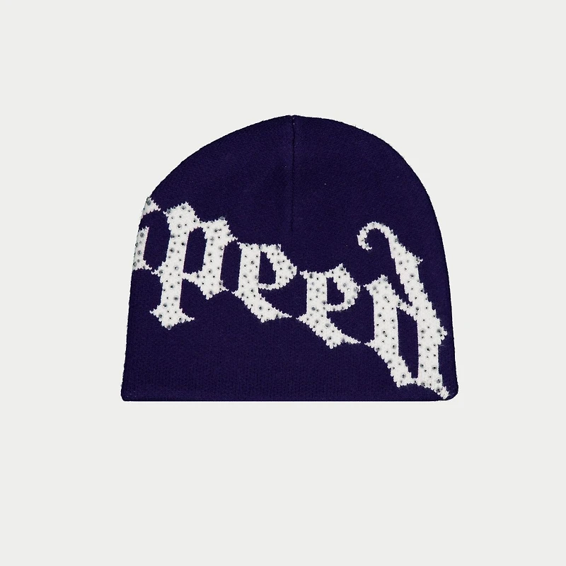 Godspeed OG Logo Studded Beanie Navy/White