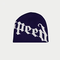 Godspeed OG Logo Studded Beanie Navy/White