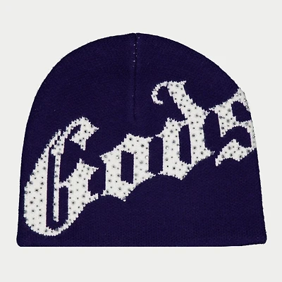 Godspeed OG Logo Studded Beanie Navy/White