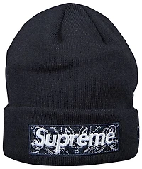 Supreme x New Era Bandana Box Logo Beanie 'Navy'