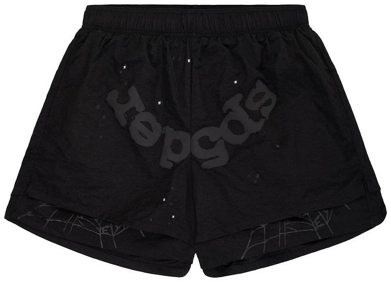Sp5der OG Web Double Layer Short 'Black'