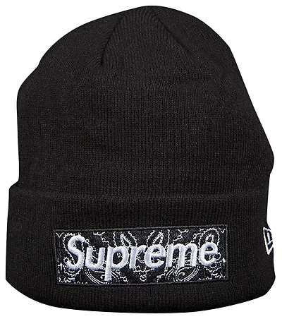 Supreme x New Era Bandana Box Logo Beanie 'Black'