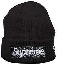 Supreme x New Era Bandana Box Logo Beanie 'Black'
