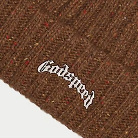 Godspeed Og Logo Emblem Beanie Brown Speckle