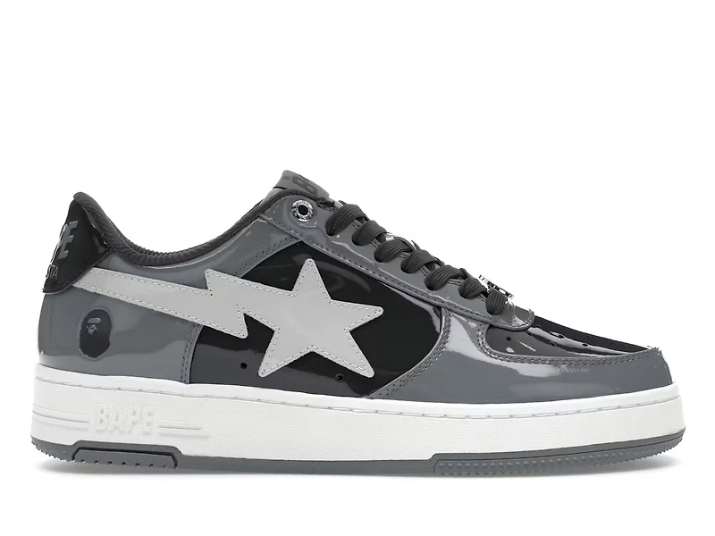 Bapesta #1 Patent Black & Grey
