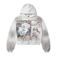 Vale Forever Valley Fest Zip Up Hoodie 'Grey'