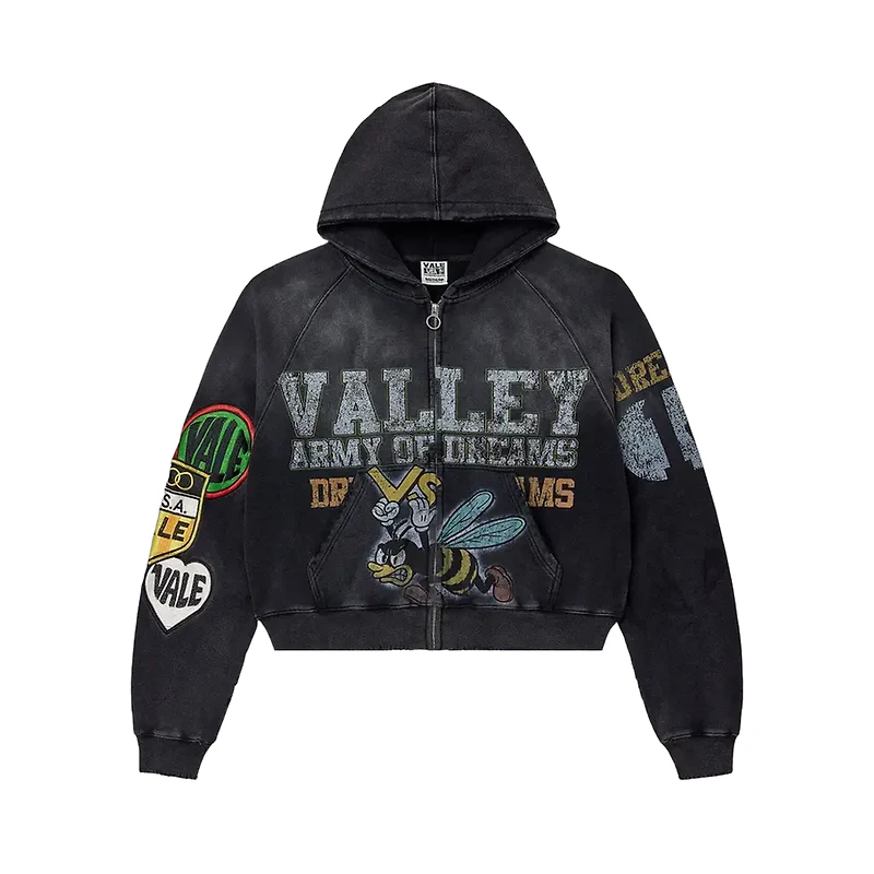 Vale Forever Army Zip Up 'Black'