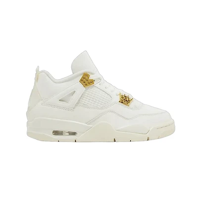 No Box Wmns Air Jordan 4 Retro 'Metallic Gold'
