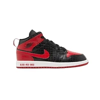 Air Jordan 1 Mid SS PS 'Black + Red = Bred'