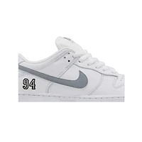 Nike Supreme x Dunk Low SB 'White Metallic Silver'