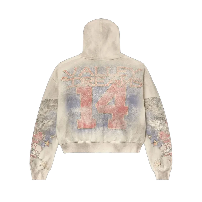 Vale Forever Nostalgia Zip Up 'Tattered/Cream'