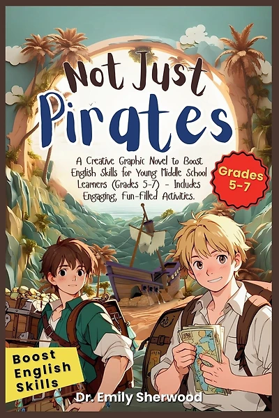 Not Just Pirates: A Creative Graphic Novel to Boost English Skills for Young Middle School Learners (Grades 5-7) - Includes Engaging, Fun-Filled Activities.