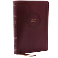 The KJV Open Bible: Complete Reference System, Burgundy Leathersoft, Red Letter, Comfort Print: King James Version: System