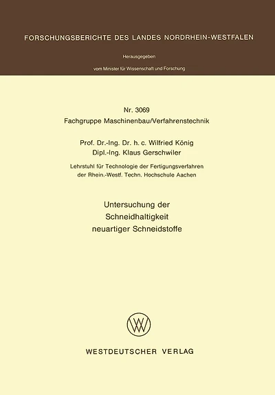 Untersuchung der Schneidhaltigkeit neuartiger Schneidstoffe