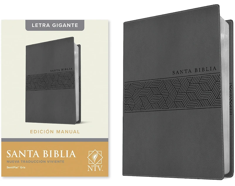 Santa Biblia NTV, Edición manual, Letra gigante (SentiPiel, Café, Roja)
