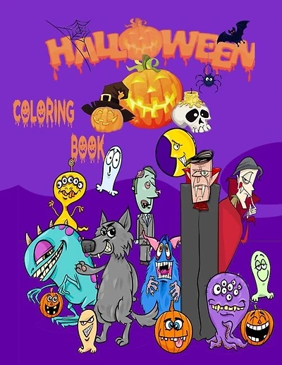 Halloween Coloring Book: Halloween zombie coloring book for Adults and Kids Stress Relieve and Relaxation, Halloween Fantasy Creatures, ... Adults, Adult Coloring Book Horror - 50 Halloween coloring Page Inside (8.5 x 11")