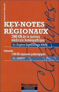 2.000 key-notes régionaux de la matière médicale homéopathique ; 1.180 key-notes régionaux pathologiques: addendum