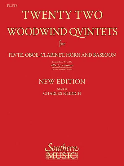 22 Woodwind Quintets - New Edition: Flute Part