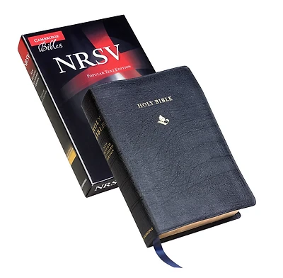 Nrsv Popular Text Bible, Black French Morocco Leather, Nr533:t