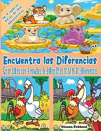 Encuentra las Diferencias: Mi Gran Libro de las Diferencias, Busca y Encuentra Libros Niños 5 años, Pasatiempos niños 6 años, libro con 10,12,15,20 diferencias para niños, niñas y infantiles