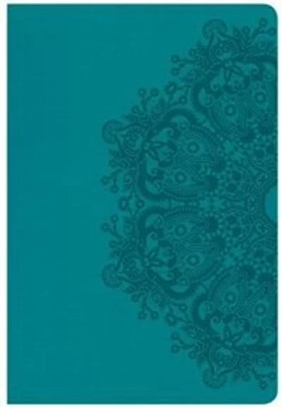 CSB GIANT PRINT REFERENCE BIBLE, TEAL LEATHERTOUCH, INDEXED