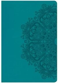 CSB GIANT PRINT REFERENCE BIBLE, TEAL LEATHERTOUCH, INDEXED