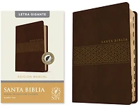 Santa Biblia NTV, Edición manual, Letra gigante (SentiPiel, Café, Roja)
