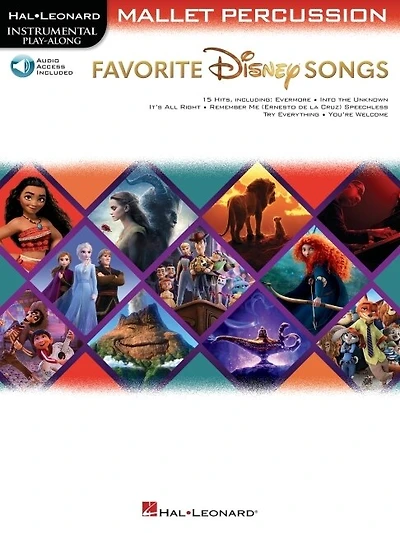 Favorite Disney Songs: Instrumental Play-along For Mallet Percussion: Percussion