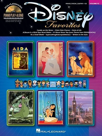 Disney Favorites: Piano Play-Along Volume 92