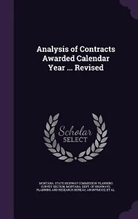 Analysis of Contracts Awarded Calendar Year ... Revised